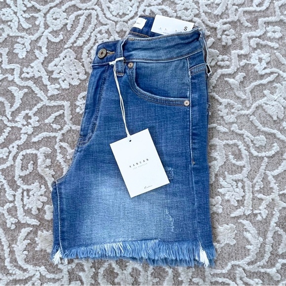 NWT Kancan Evelyn High Rise Denim Shorts - Picture 6 of 13